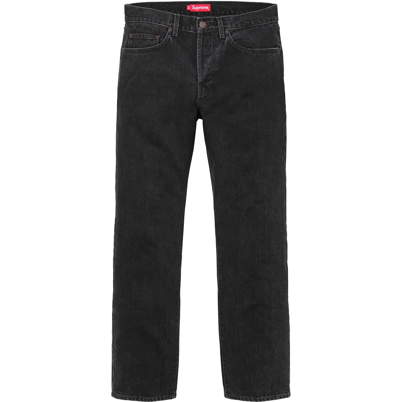Stone Washed Black Slim Jeans view 2
